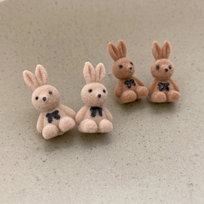 Autumn and winter New plush Rabbit earrings (1 Pair)