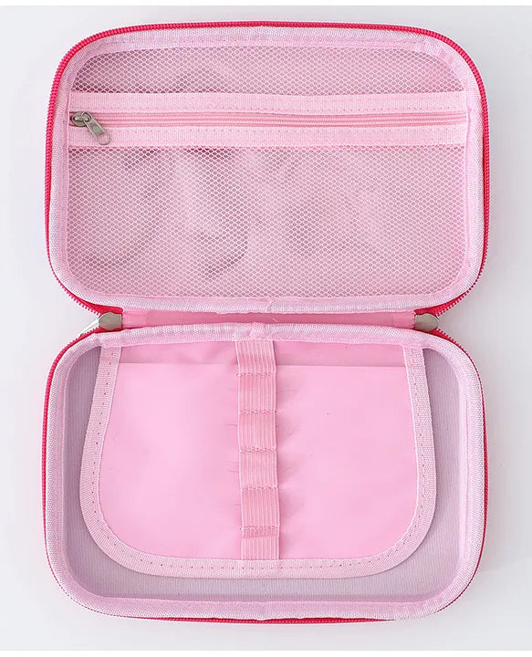 Unicorn Hard Shell 3D Pencil Case (Pink)