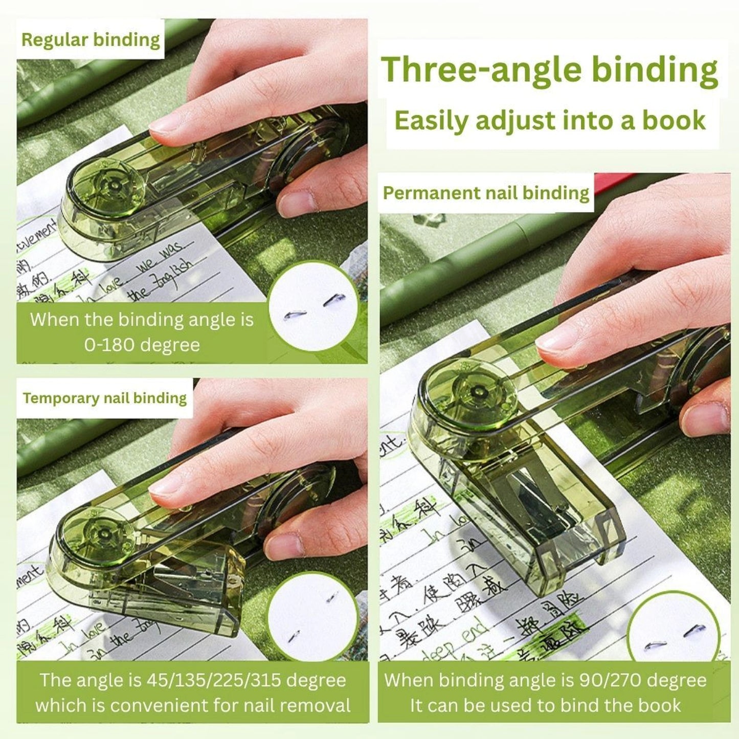 360° Rotating Transparent Stapler