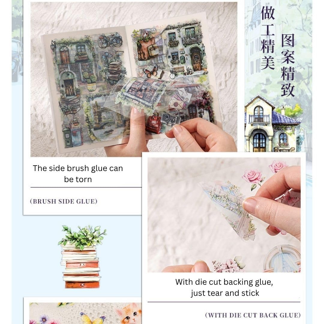 Vintage Sticker 20 Sheets Set