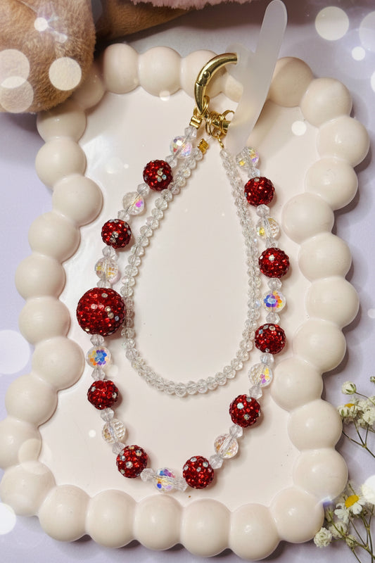 Crystal Beaded Phone Charm Accessory 1 Pc