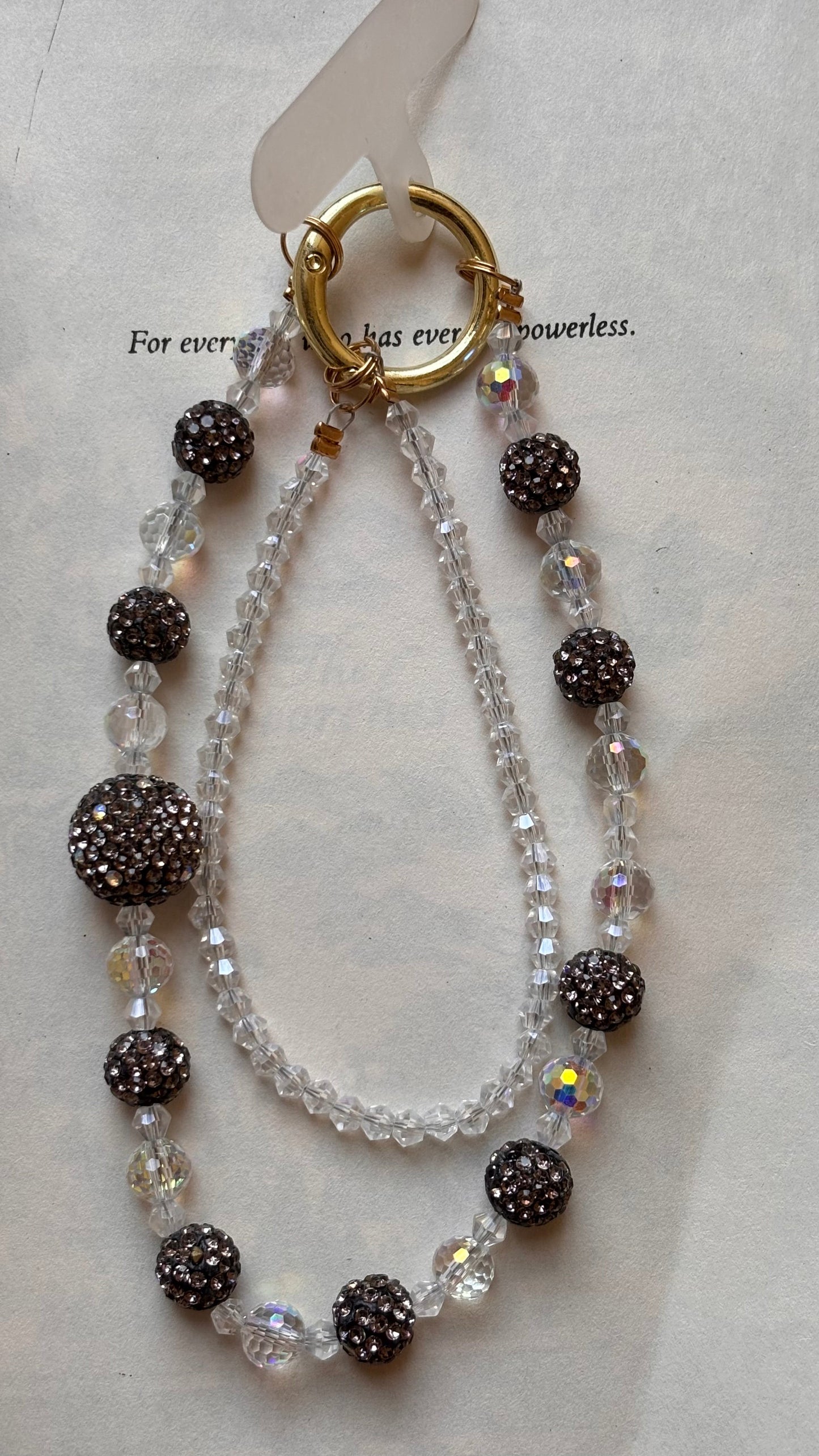 Crystal Beaded Phone Charm Accessory 1 Pc