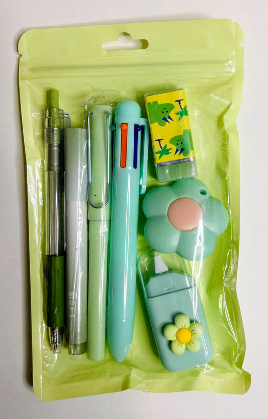 7 Pcs Asthethic Stationery Gift Set Pastel shades