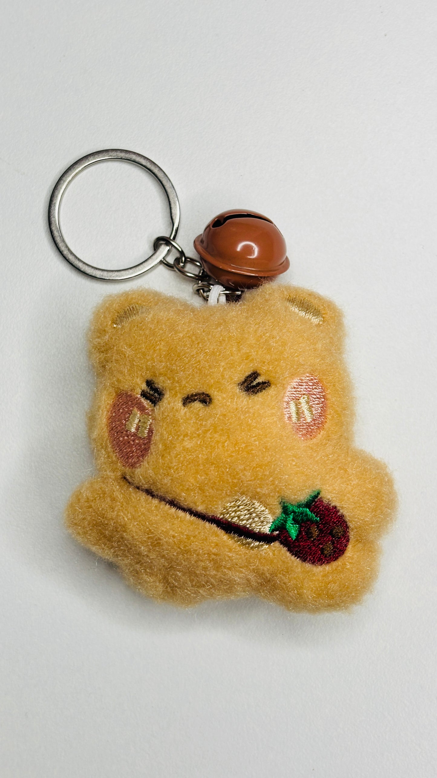 Mini Plushies Keychain with Bell (1 Pc)