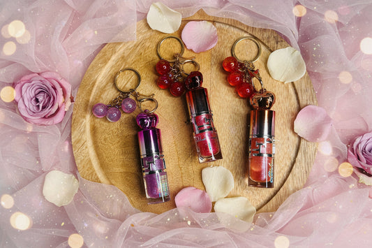 Rosy Grapes Lip Gloss with Key chain