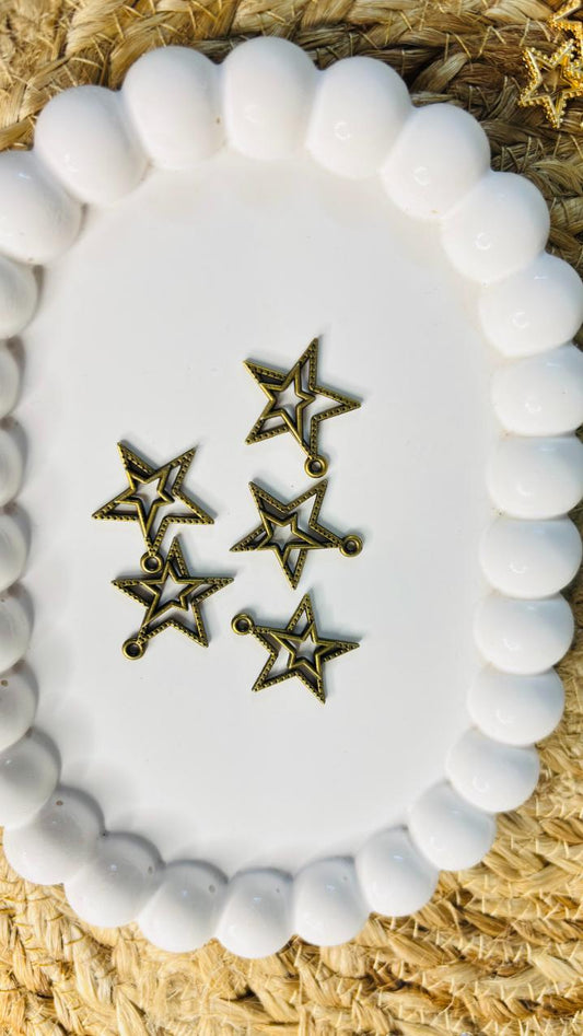 Handmade Enamal Paint Pendant Charms Design 3 (Random Set of 5)