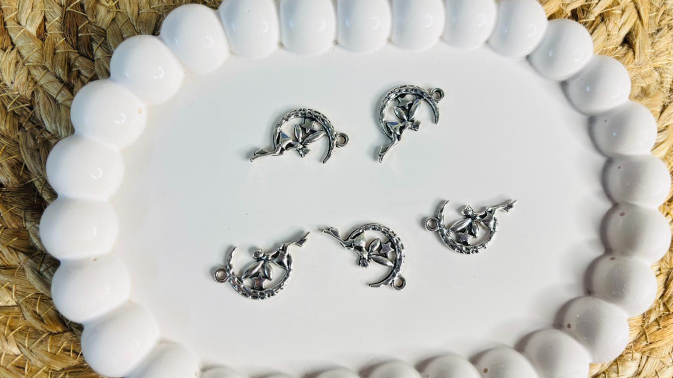 Handmade Enamal Paint Pendant Charms Design 3 (Random Set of 5)