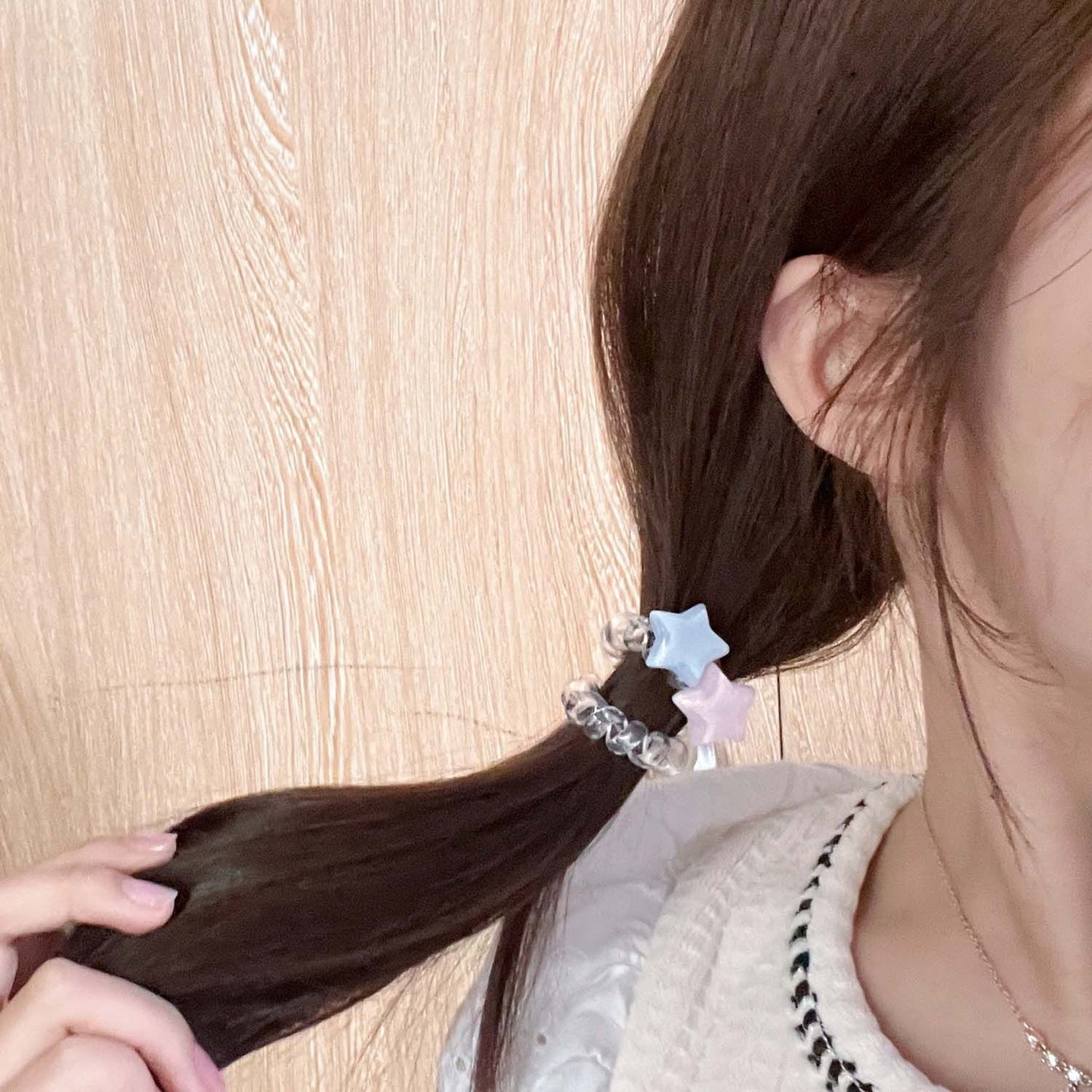 Swirly Hair Ties (Transparent)