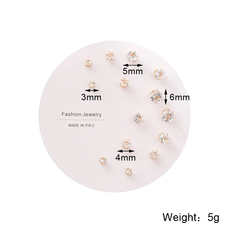 Earrings Set (Set of 7 Studs)