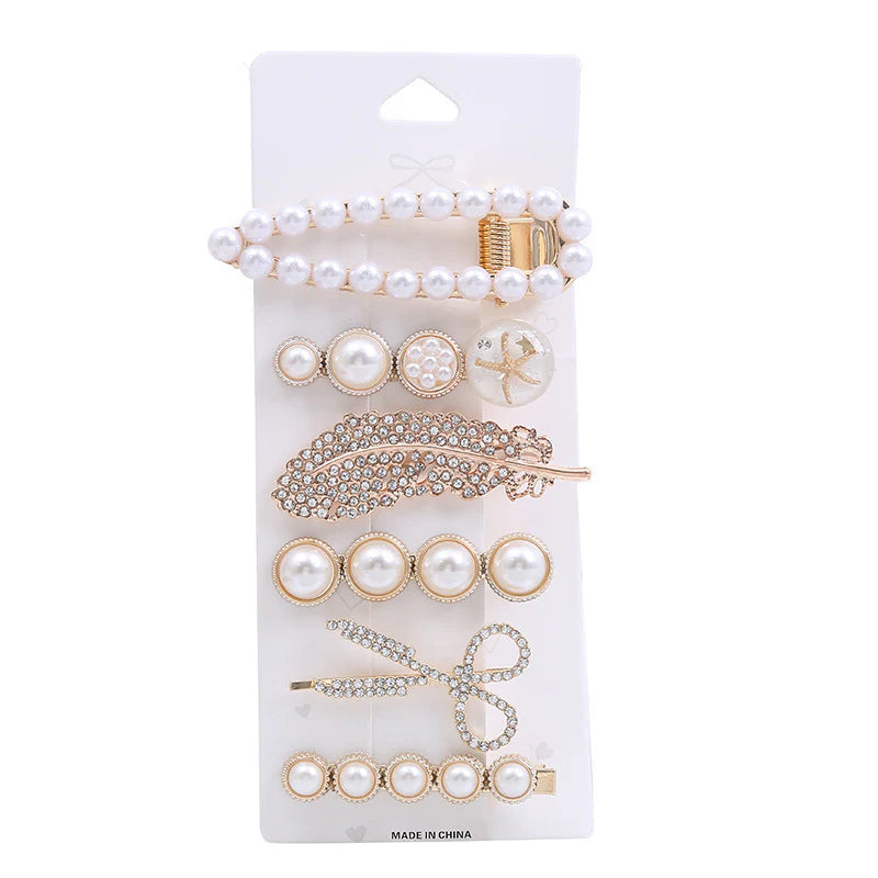 Feather Hairpin 6-piece set