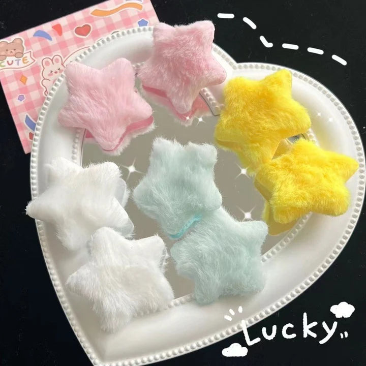 Sweet cute Japanese plush star hairpin (1 Pc)