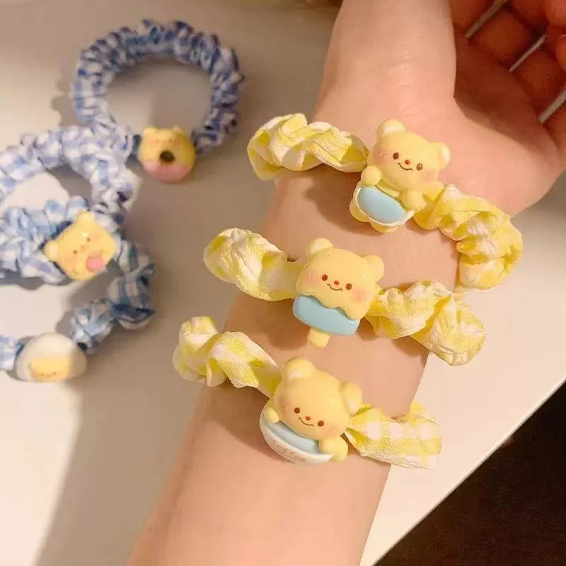 Cute Cartoon Bear Hair Tie (Set of 2)