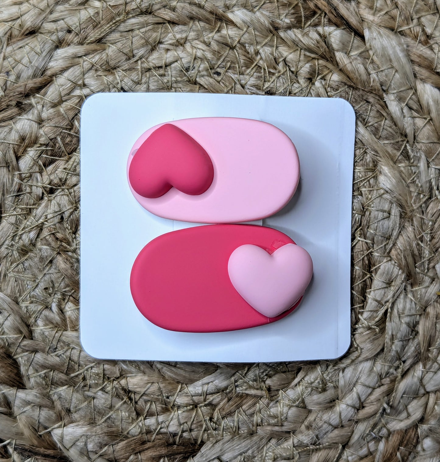 Korean Matt Hair Clip Pink