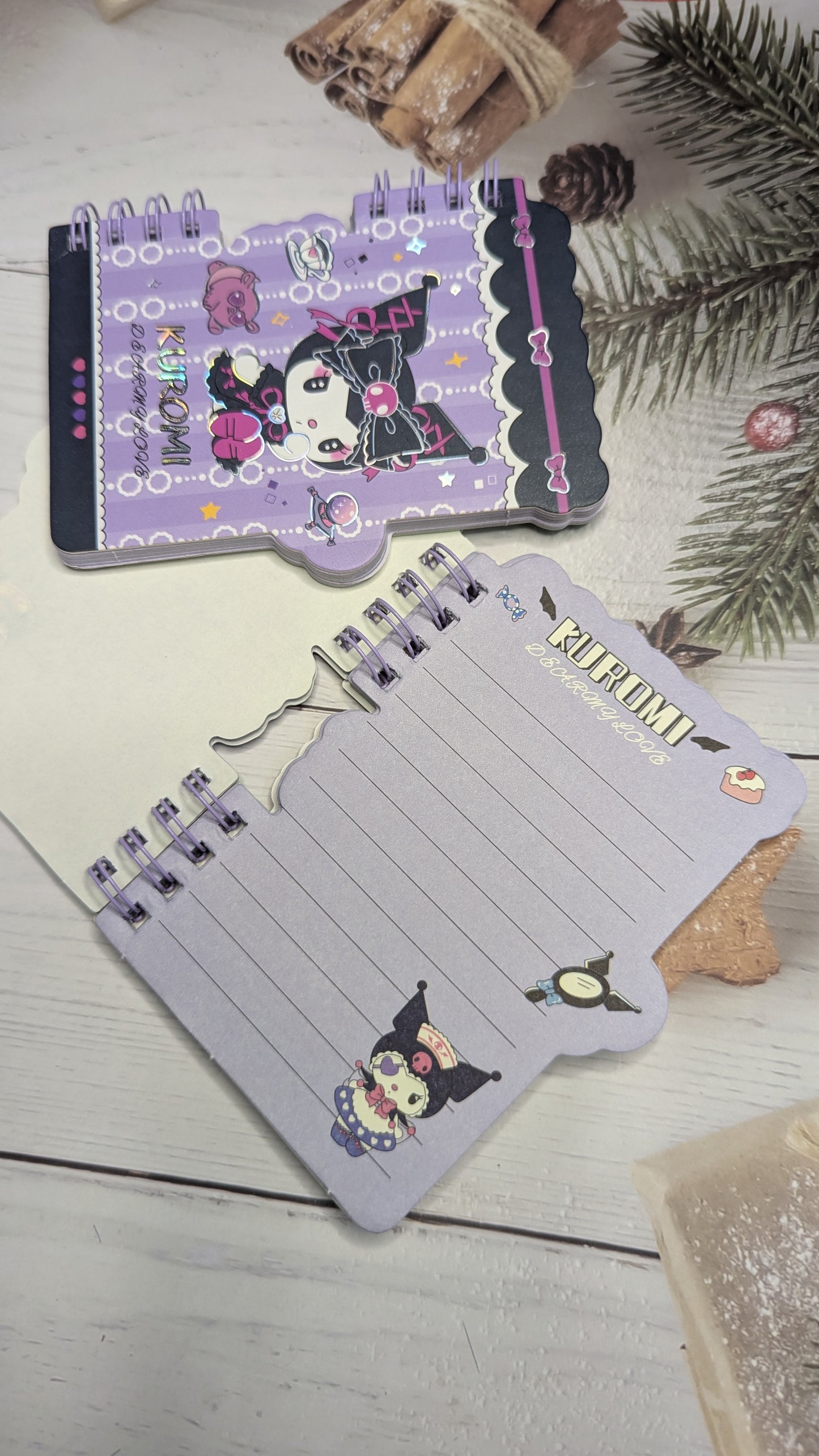 A8 - Small Kuromi Spiral Bound Diary