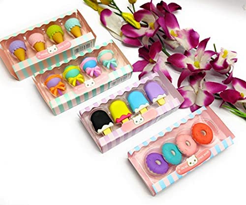 Eraser - (Ice Cream Candy) 4pcs set