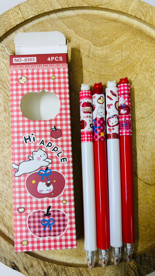 Kawaii Pens Set of 4 Box