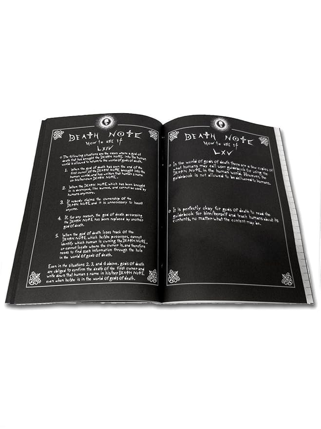 Death Note Anime Cosplay Notebook with feather pen