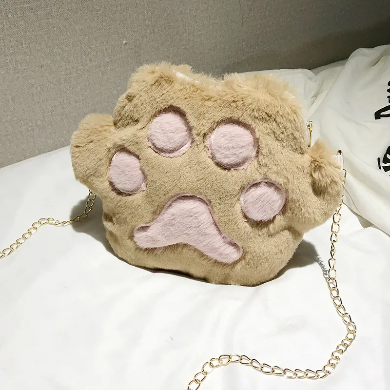 Paw shaped plush sling