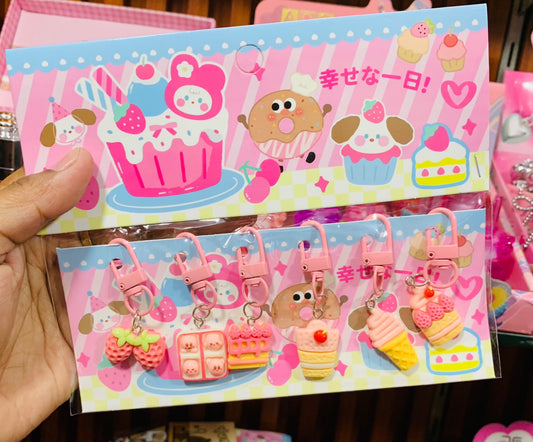 Key Charms Assorted Designs(Pack of 6)
