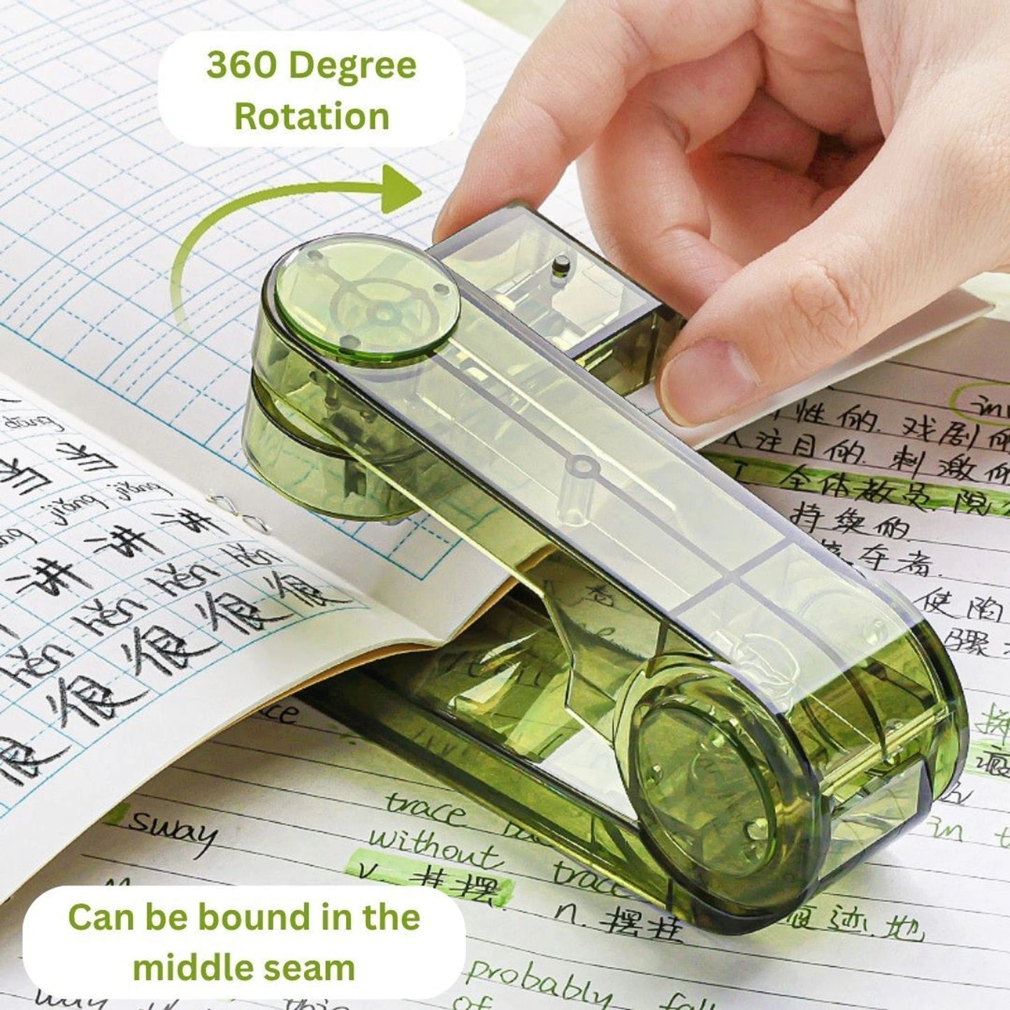 360° Rotating Transparent Stapler