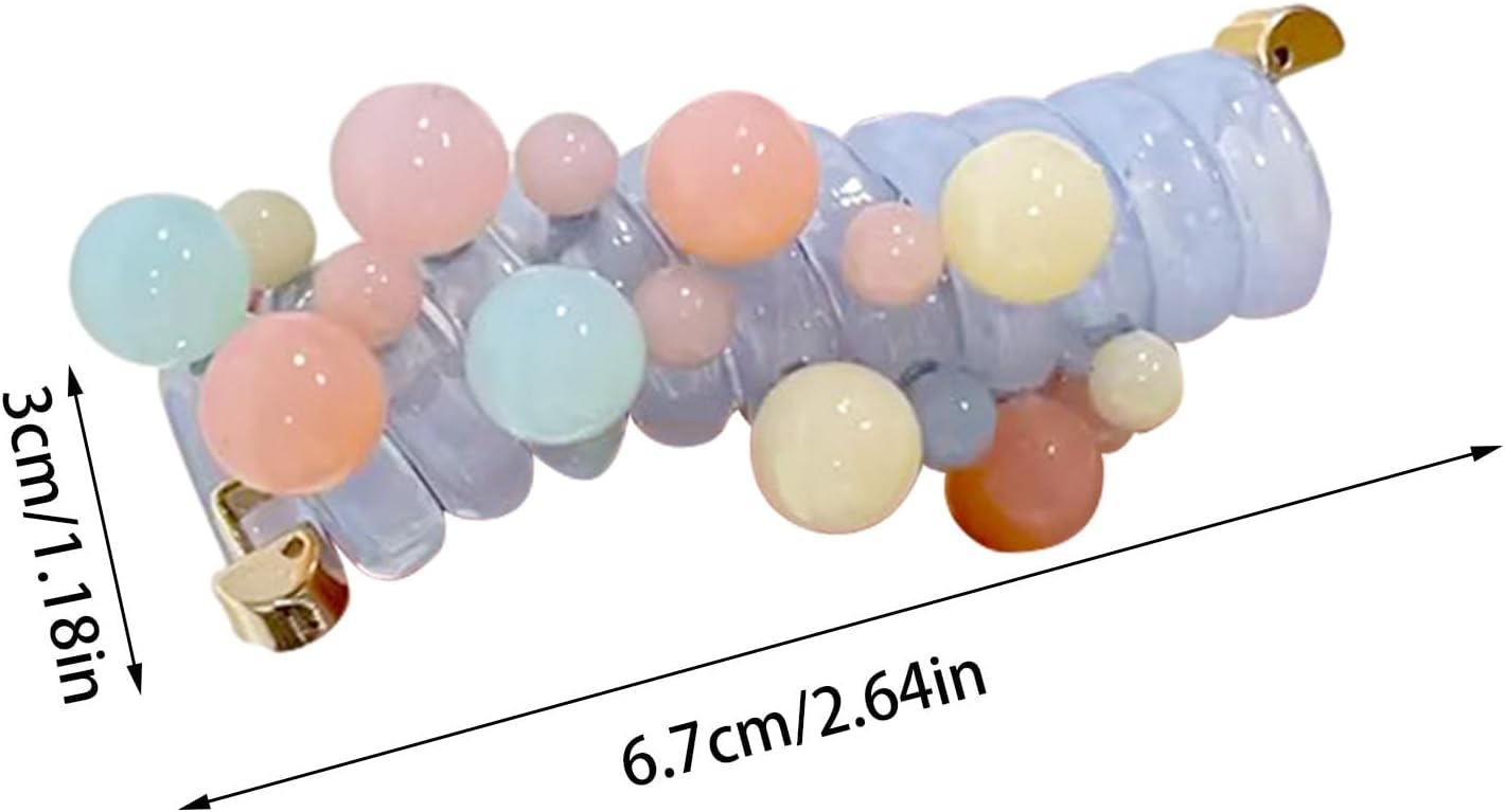 Telephone line Pearl Ponytail Braid Hair Rope (1 Pc)