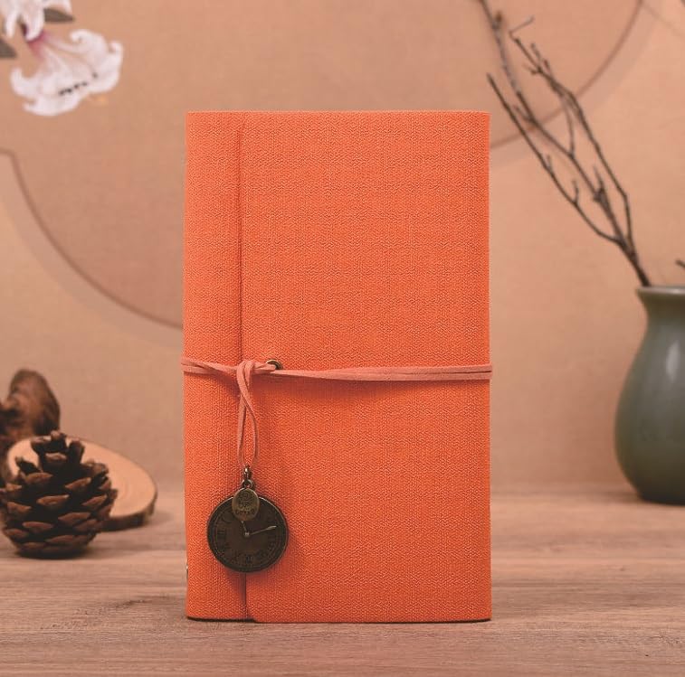 A5  Leather Cover Journal (Orange)