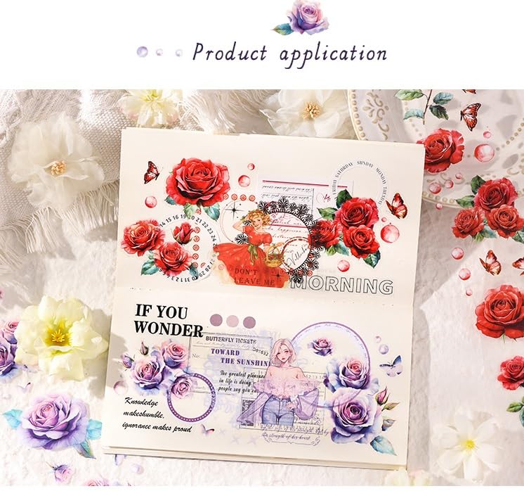Yin Street Flower House Sticker Rolls