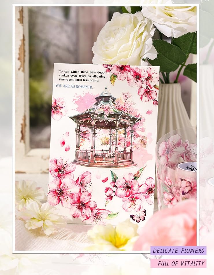 Yin Street Flower House Sticker Rolls