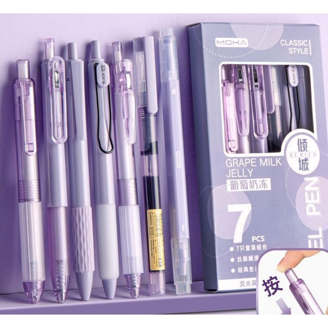 Grape Jelly Gel Pen Set of 7