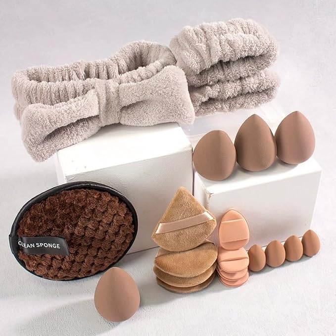 Korean Makeup Sponge Puff Blender Kit (20 Pcs)