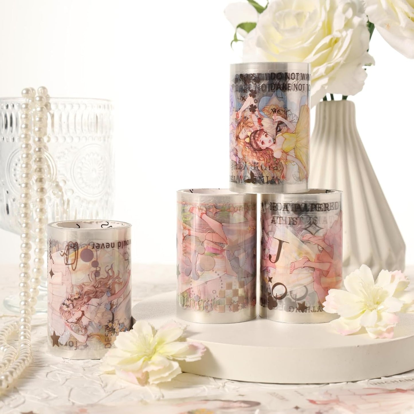 Yin Street Flower House Sticker Rolls