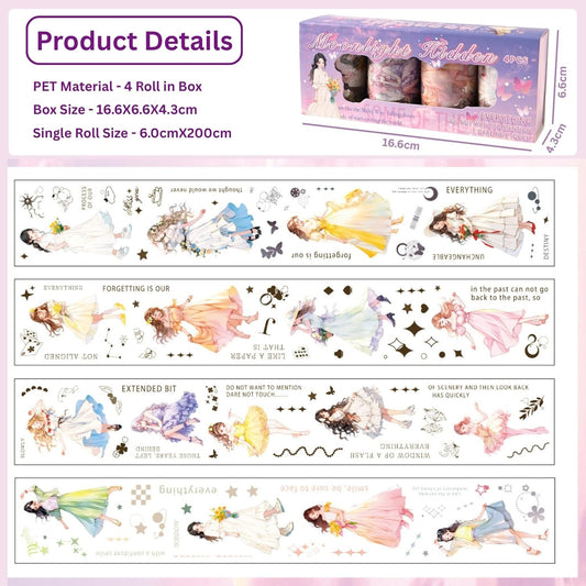 Moonlight Hidden Princess Sticker Roll