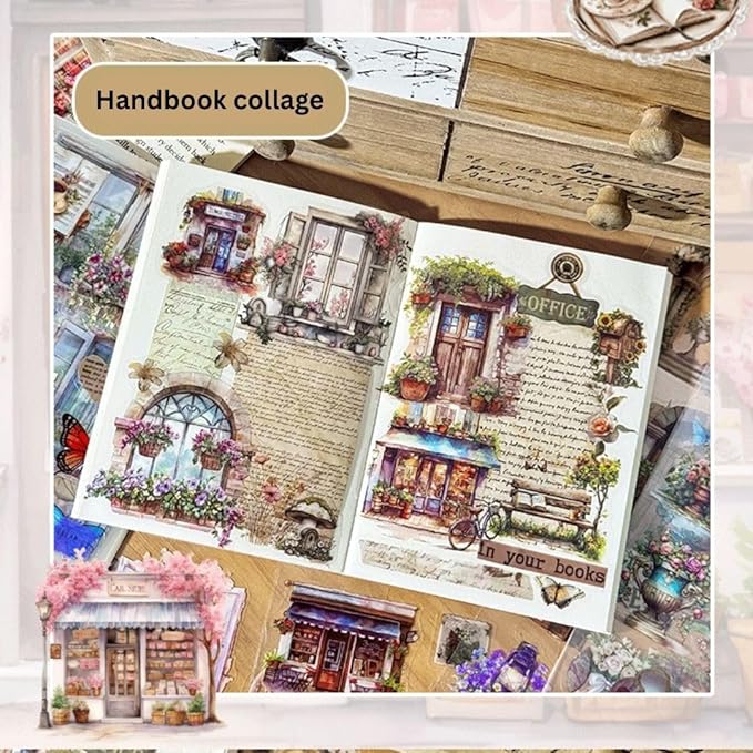 Vintage Sticker 20 Sheets Set
