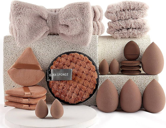 Korean Makeup Sponge Puff Blender Kit (20 Pcs)