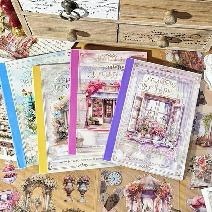 Vintage Sticker 20 Sheets Set