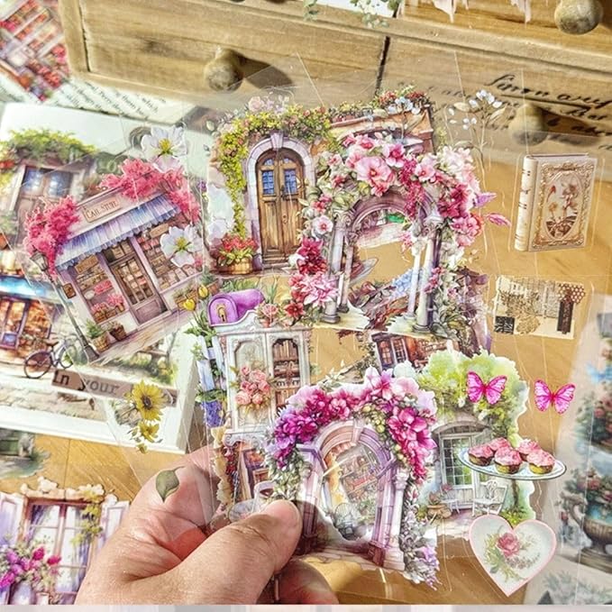 Vintage Sticker 20 Sheets Set