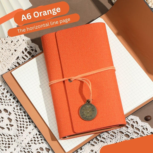 A5  Leather Cover Journal (Orange)
