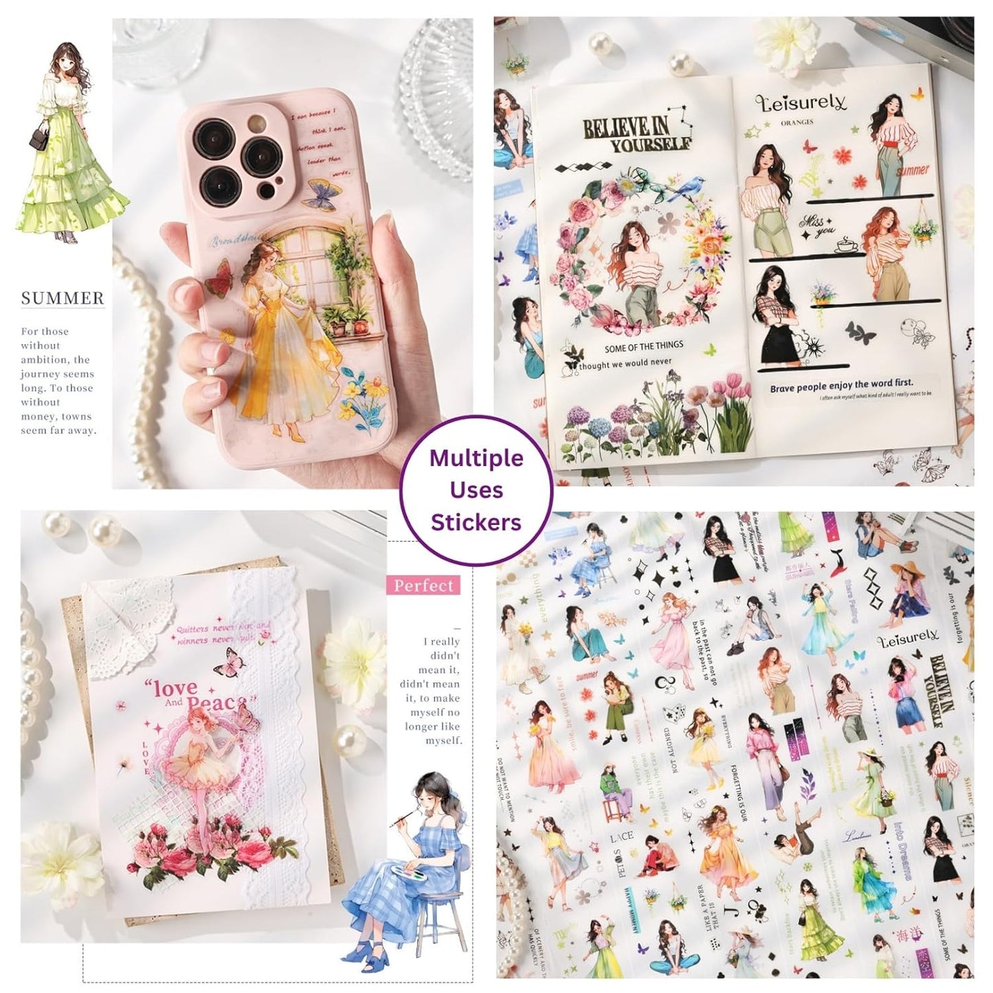 Moonlight Hidden Princess Sticker Roll