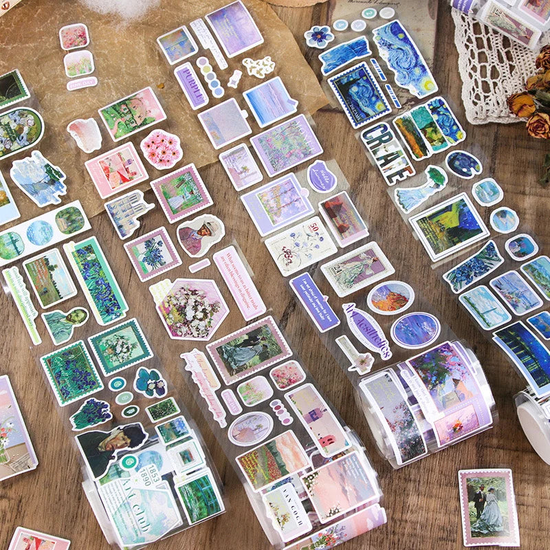 Art/Retro Series Sticker Tape Roll