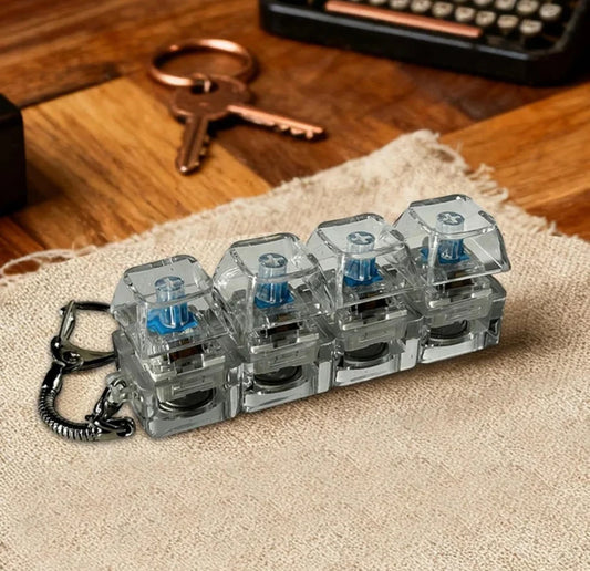 Mechanical Keyboard Switch Keychain Fidget with Light