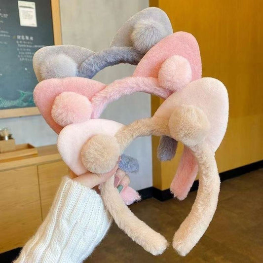 Sweet Cat Ear Plush Hairband (1 Pc)