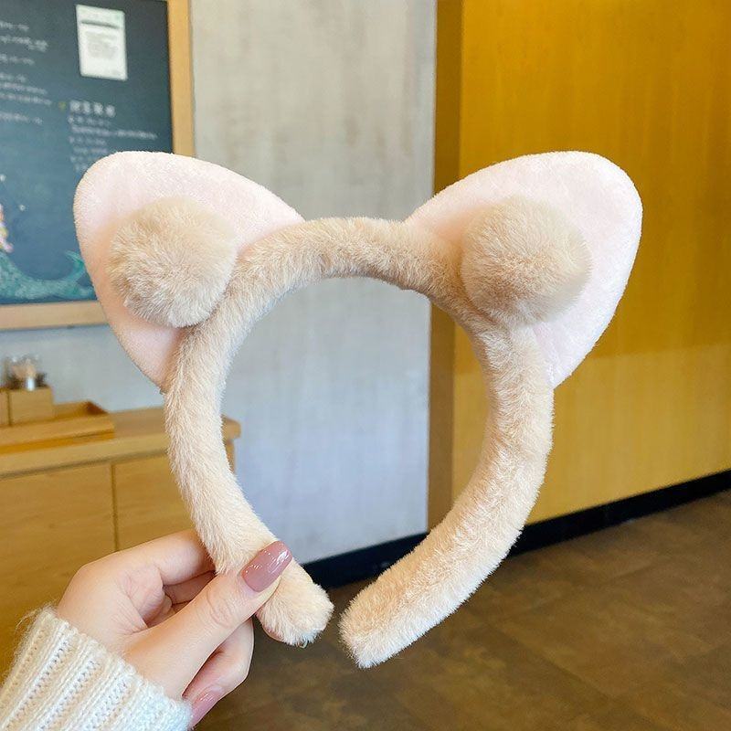 Sweet Cat Ear Plush Hairband (1 Pc)