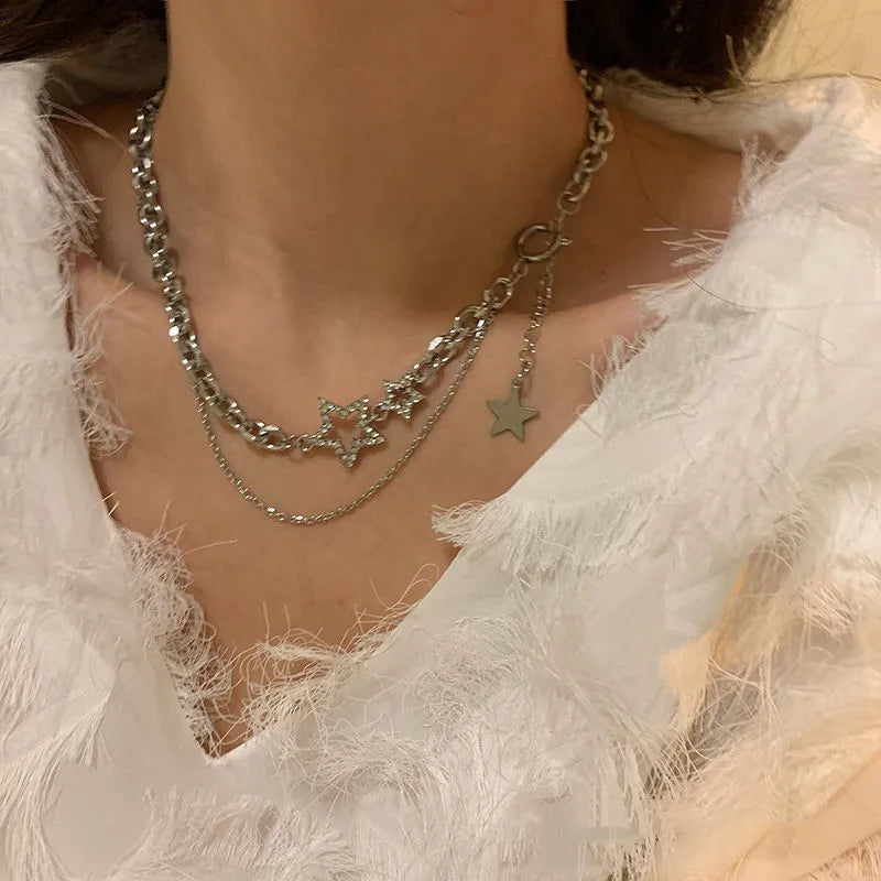 Hip-Hop Star Alloy Necklace