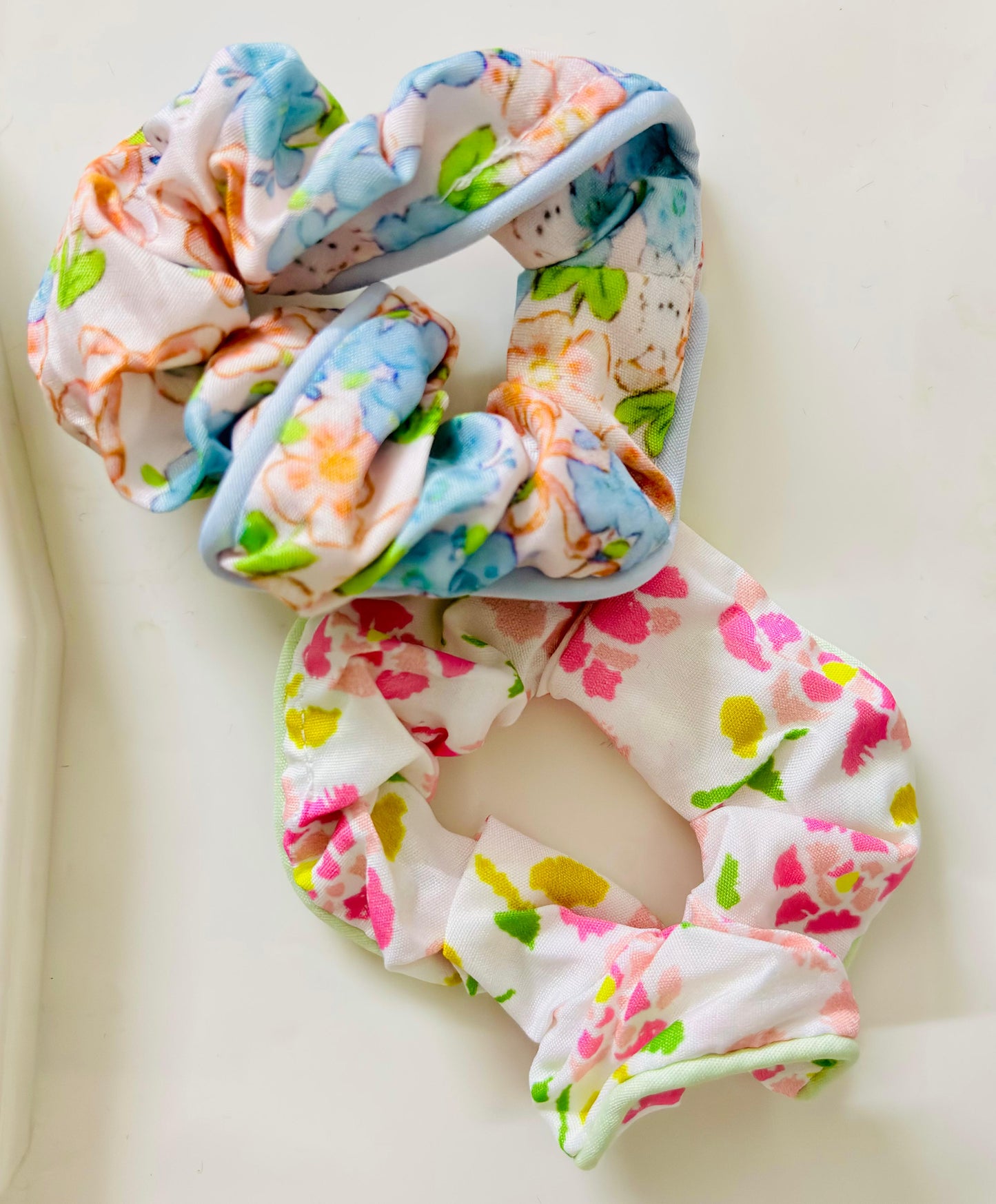 Floral Fabric Hair Scrunchie (1 Pc)