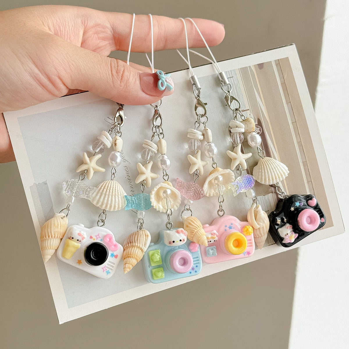Camera Sea Shell Phone/Bag Charm