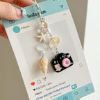 Camera Sea Shell Phone/Bag Charm