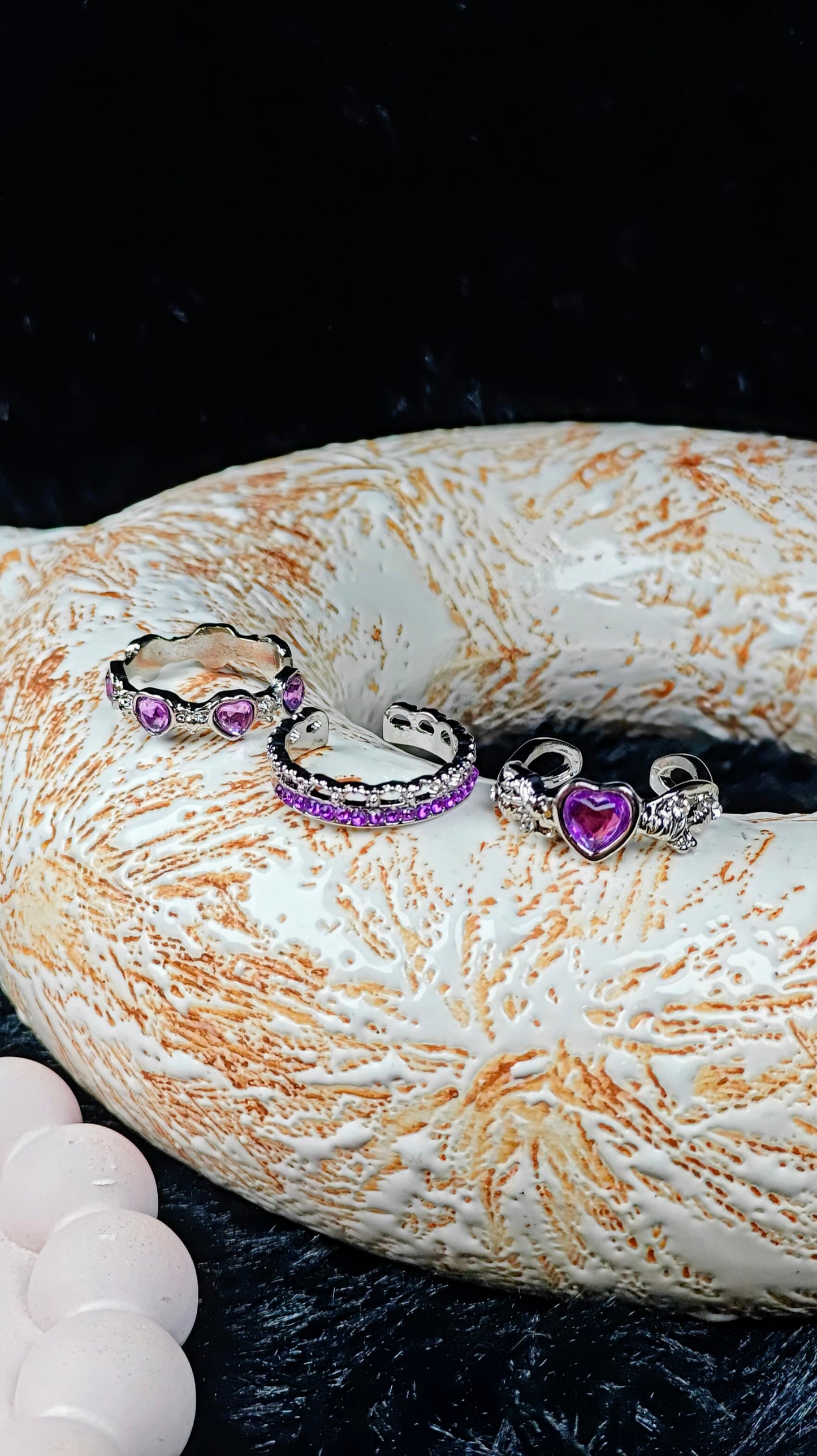 Rhinstone Ring(Set of 3)