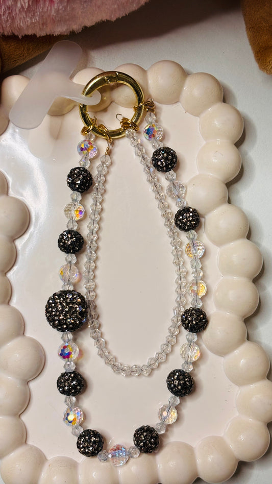 Crystal Beaded Phone Charm Accessory 1 Pc