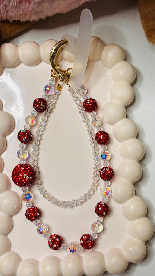 Crystal Beaded Phone Charm Accessory 1 Pc