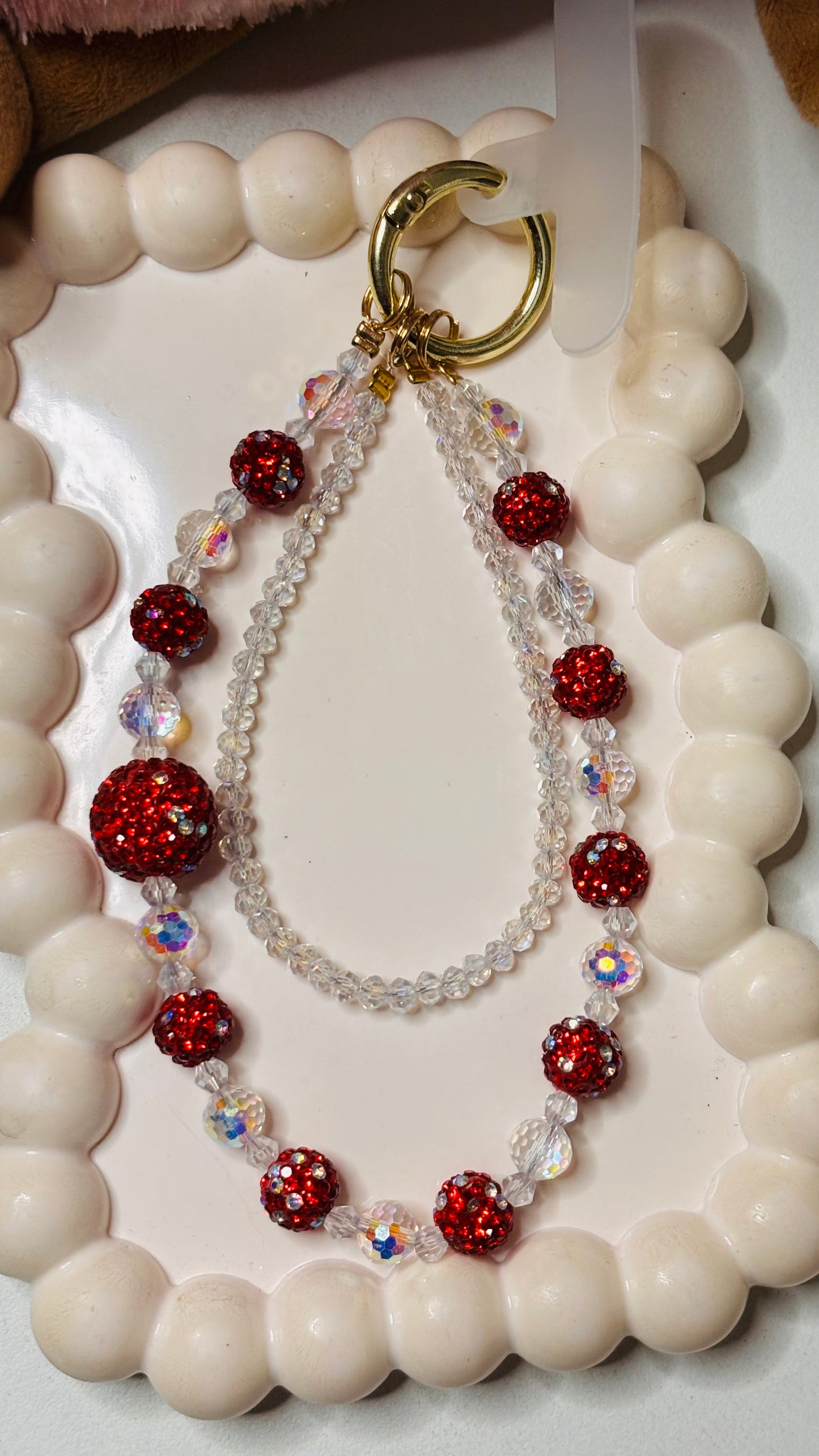Crystal Beaded Phone Charm Accessory 1 Pc